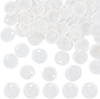 SUNNYCLUE 1 Box 100Pcs Shell Charms Seashell Charm Capiz Shells 15mm Flat Round by SUNNYCLUE
