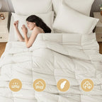 JOLLYVOGUE Full Comforter Set, Ultra-Soft Bed in a Bag Full Size 7 Pieces - Image 2