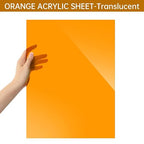 Orange Acrylic Sheet 12" x 16" x 1/8", ALCCIFI Cast Plexiglass Sheet - Image 5