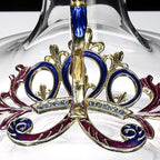 Simcat Handmade Painted Enamel Flower Glass Wine Glasses Transparent Refined - Image 6