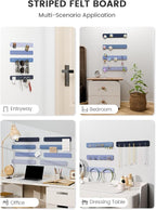 Fluxynara Cork Board Alternative Felt Strip Board 8-Pack 13"x2", Office Pin - Image 6