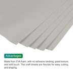 MECCANIXITY EVA Foam Sheets Grey 35.4 Inch x 19.7 Inch 2mm Thick Crafts Foam - Image 4