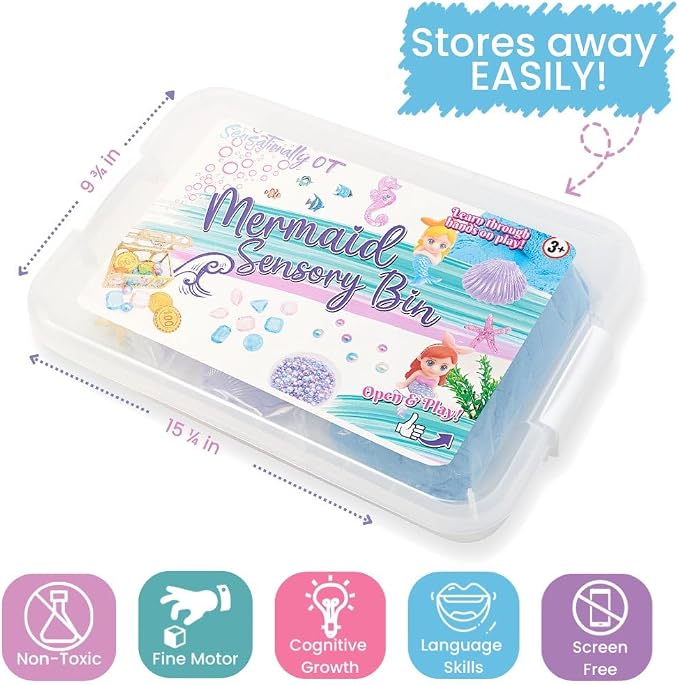 38 PCS Mermaid Sensory Bin - Image 9
