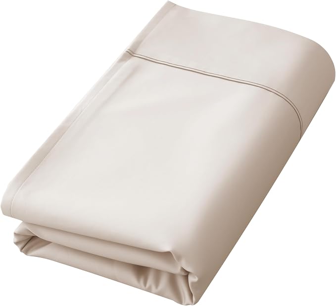Cotton Flat Sheets Only, 600 TC 100% Cotton Flat Sheet Top Sheet Only, Full by ShunjieHome
