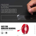 Double Sided Tape Heavy Duty, 1/2" Acrylic Clear Mounting Nano Tape, 10 ft | - Image 3