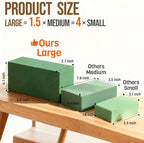 Pack of 6 Floral Foam Blocks, 8.9"x4.1"x2.7" Dry and Wet Flower Foam - Image 2