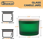 SHOWIN Thick Candle Jars for Making Candles 16 Pcs, 4 OZ Empty Jars - Image 4