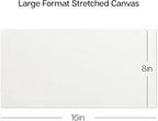 KINGART Stretched White Canvas Set – Rectangle, 8x16 Inch, Triple Gesso Primed - Image 4