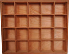 13.4''x10.6''x2'' Wooden Storage Divider Box Showcase Display Box | Display by LONGTAO