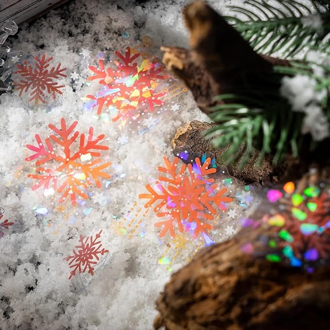 Yoksas 120 Pieces Fantasy Snowflake Stickers - Image 4