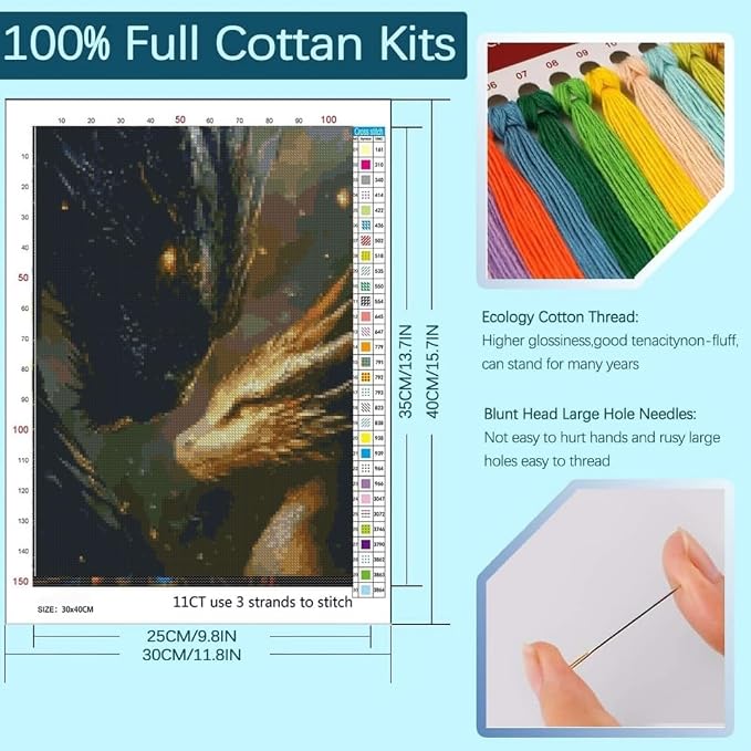 niurenmaoyi Stamped Cross Stitch Kits - Image 3