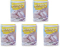 5 Packs Dragon Shield Matte White Standard Size 100 ct Card Sleeves Value by DragonShield