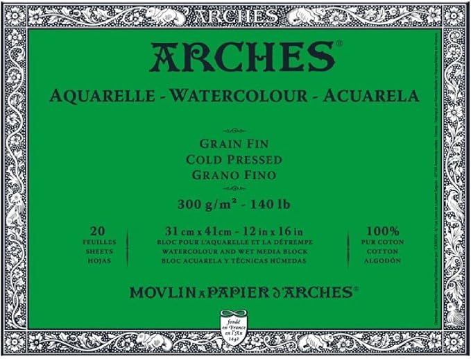 Arches Block 140Lb Cold Press 12X16 by ARCHES