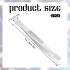 2 Pcs Stamp Tweezers Stainless Steel Stamp Collecting Supplies Philately Stamps - Image 3