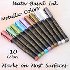 Dyvicl Metallic Brush Marker Pens - Image 2