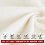 RRKTP Cotton Batting for Quilting，200 g/m² Lightweight Quilt Batting King - Image 5