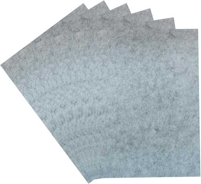 6 Pcs, 8 x 12 Inch Grey Felt Sheets, 2mm Thick | Felt Fabric - Image 5