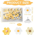 30PCS Cute Push Pins, Bulletin Board Pins, Bulletin Board Decorations, Flower - Image 2