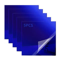5 Pack 12x12 Inch Blue Mirrored Acrylic Sheets, 1/8 in Thick | Plastic Glossy by KEJJNYER