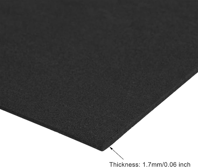 uxcell Black EVA Foam Sheets 11 x 8 Inch 1.7mm Thickness - Image 3