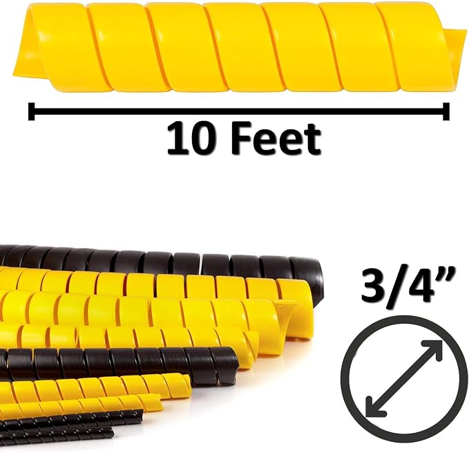 Electriduct 3/4 Inch Heavy Duty Spiral Wrap HDPE Flexible Plastic Cable Sleeve - Image 3