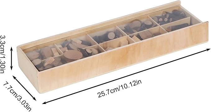 Candywood Wooden Unfinished Craft Kits Toy, Unfinished Natural Wood Slices - Image 2