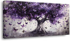 ZESTRILIA Dreamy Purple Butterflies Tree Canvas Wall Art, Enchanted Mystical by Unknown