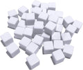 48 PCS 16MM Blank White Dice for Board Games, and Teaching by NAKIMO