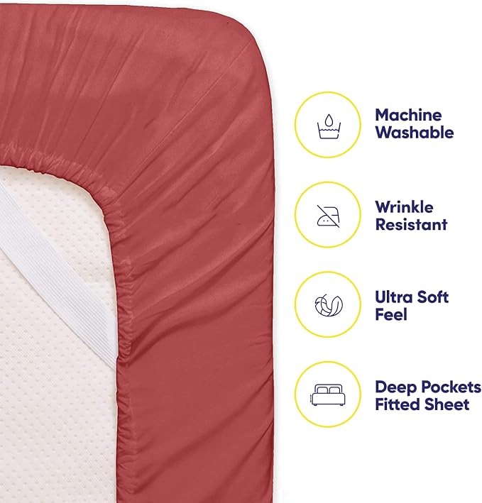 Sweet Home Collection 6 Piece 1500 Supreme Collection Brushed Microfiber Deep - Image 3