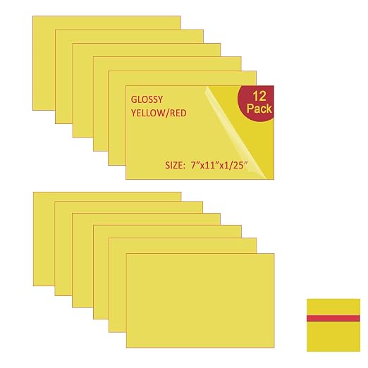 XLNT TECH Engraving Blank Materials ABS Double Color Plastic Sheet by MaterialsParts