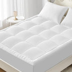 YUGYVOB Mattress Pad Extra Thick, and Breathable Twin Mattress Topper 8-21" by PremiumHomeLinens