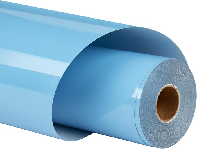 HTVRONT Sky Blue HTV Vinyl Heat Transfer Rolls, Htv Vinyl Easy Cut & Weed by HTVRONT