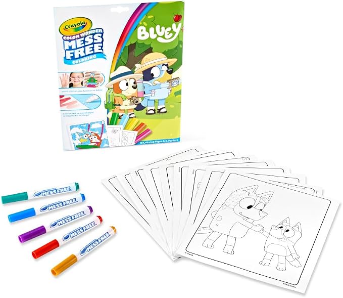 Crayola Bluey Color Wonder Coloring Set, 18 Mess Free Toddler Coloring Pages & - Image 5