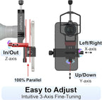 tridaptor - Universal Phone Scope Digiscoping Adapter|High-Precision XYZ Metal - Image 2
