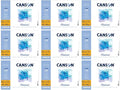 Canson Montval Watercolor Pad, Cold Press, 140 lb., Tape Bound, 12 Sheets/Pad by Unknown