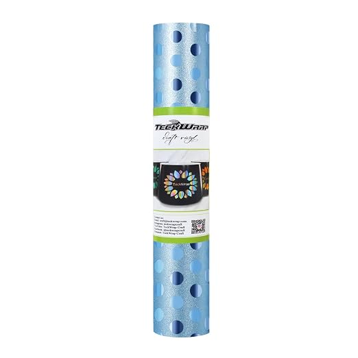TECKWRAP Spot Glitter Vinyl Adhesive Craft Vinyl by TECKWRAP