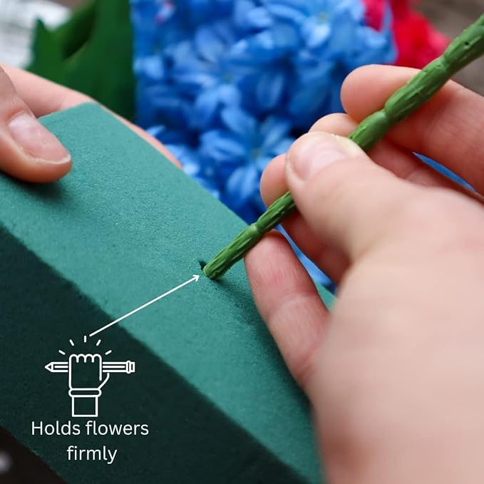 FLOFARE Pack of 6 Floral Foam Blocks Each Green Wet & Dry Flower Foam - Image 6
