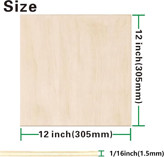 Basswood Sheets 24 Pack, 1.5mm Basswood - Image 2