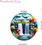 CaptainCrafts Needle Felting Kit, Wool Felt Supplies, Embroidery Hoops - Image 2