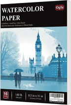 Water Color Paper 8.5 x 11, Water Color Sketch Books 16 Sheets, Cold Pressed by Unknown