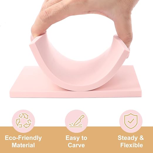 SGHUO 12pcs 4"x6" Pink Rubber Linoleum Blocks - Image 3