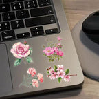 Pink Floral Waterproof Stickers - Image 6