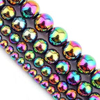 Zenkeeper 108 Pcs Rainbow Hematite Gemstone Beads - Image 3