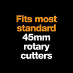 Fiskars 45mm Perforated Rotary Blade, Crochet Edge Skip Stitch Rotary Cutter - Image 5