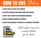 MAIANEY Funny Forklift Sticker Pack – Set of 10 Waterproof Vinyl Stickers - Image 5