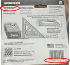 Swanson 4 1/2" Trim Speed Square | Made in the USA aluminum alloy rafter square - Image 3