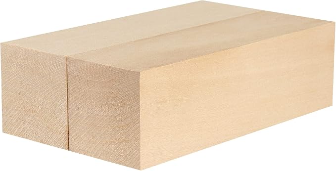 JAPCHET 12 Pieces 5 x 1-1/2 x 1-1/2 Inch Basswood Carving Blocks, Natural - Image 3