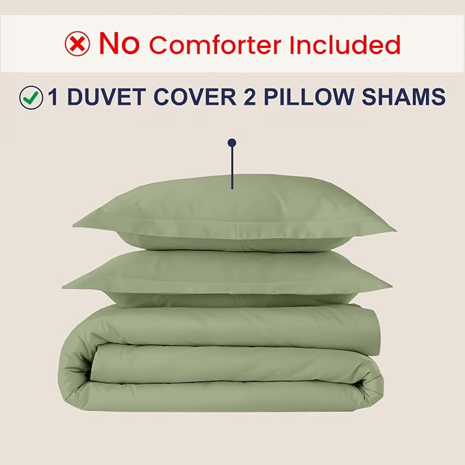 Kotton Culture 3 Pc 120" x 98" Duvet Cover Set Oversized King 100% Egyptian - Image 2