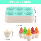 WMKGG Popsicles Molds, Silicone Ice Cream Moulds, Easy Release, Mini Popsicle - Image 3