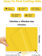 Heat Transfer Vinyl Bundle: 16 Pack 12" x 10" Yellow Heat Transfer Vinyl T-Shirt - Image 4